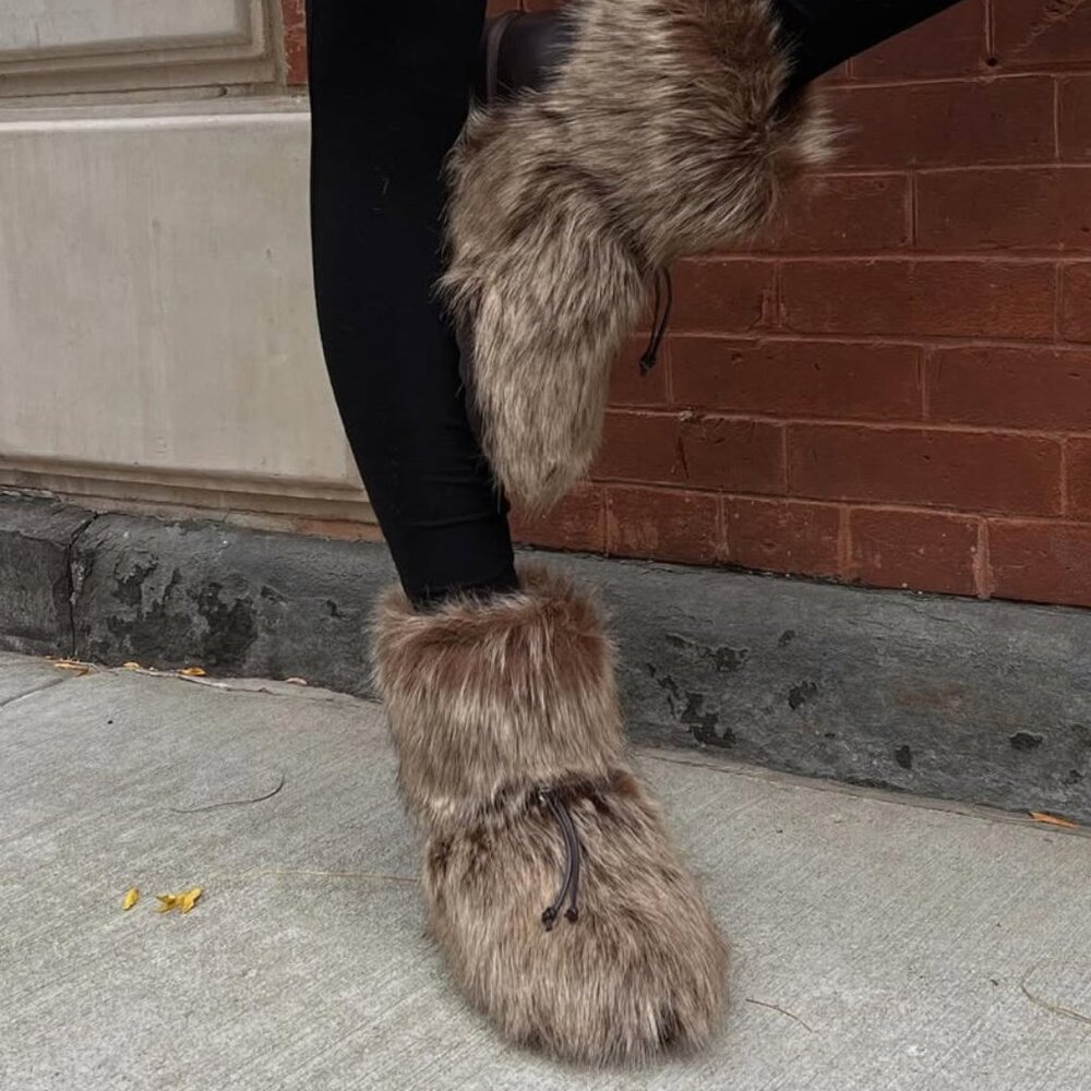 WeWoreWhat Faux Fur Boots